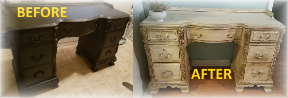 chalk paint before after